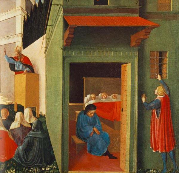 Fra Angelico Giving Dowry to Three Poor Girls china oil painting image